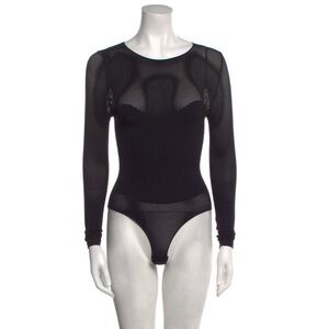 Fleur du Mal black bodysuit. Size XS